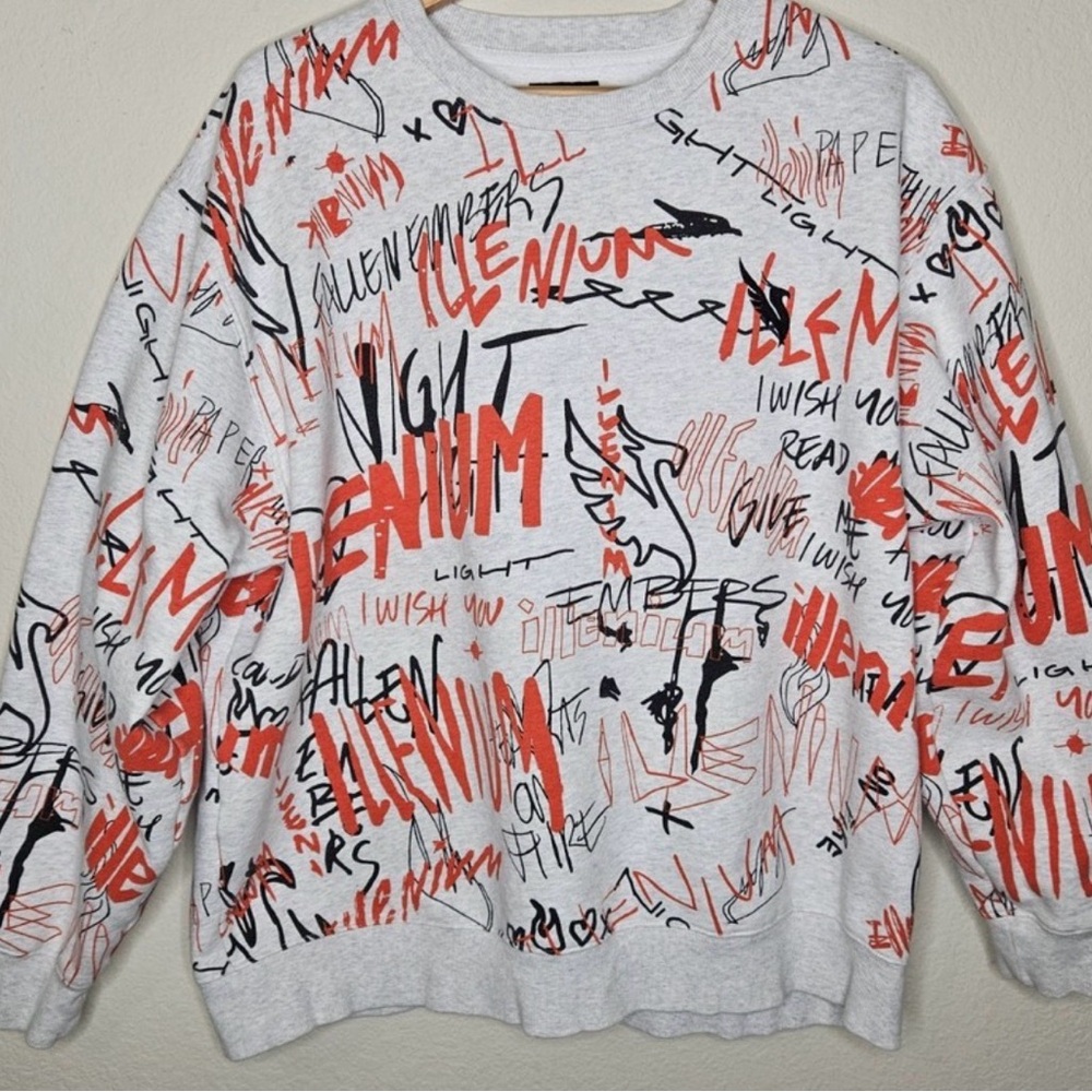 Rare ILLENIUM Fallen Embers exclusive crewneck|Size Large|